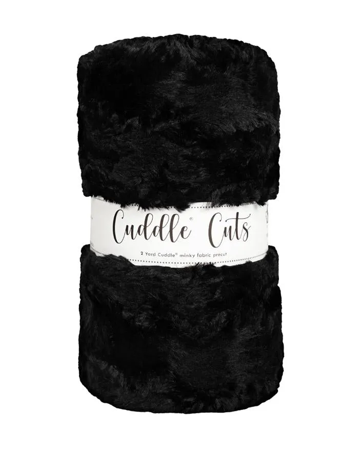 2 Yard Luxe Cuddle Cuts Glacier - Black