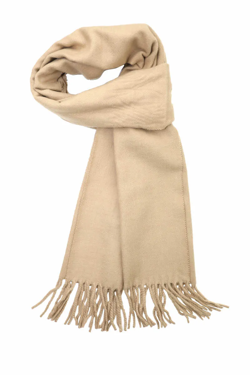 Achillea Soft & Warm Solid Color Cashmere Feel Winter Scarf Unisex