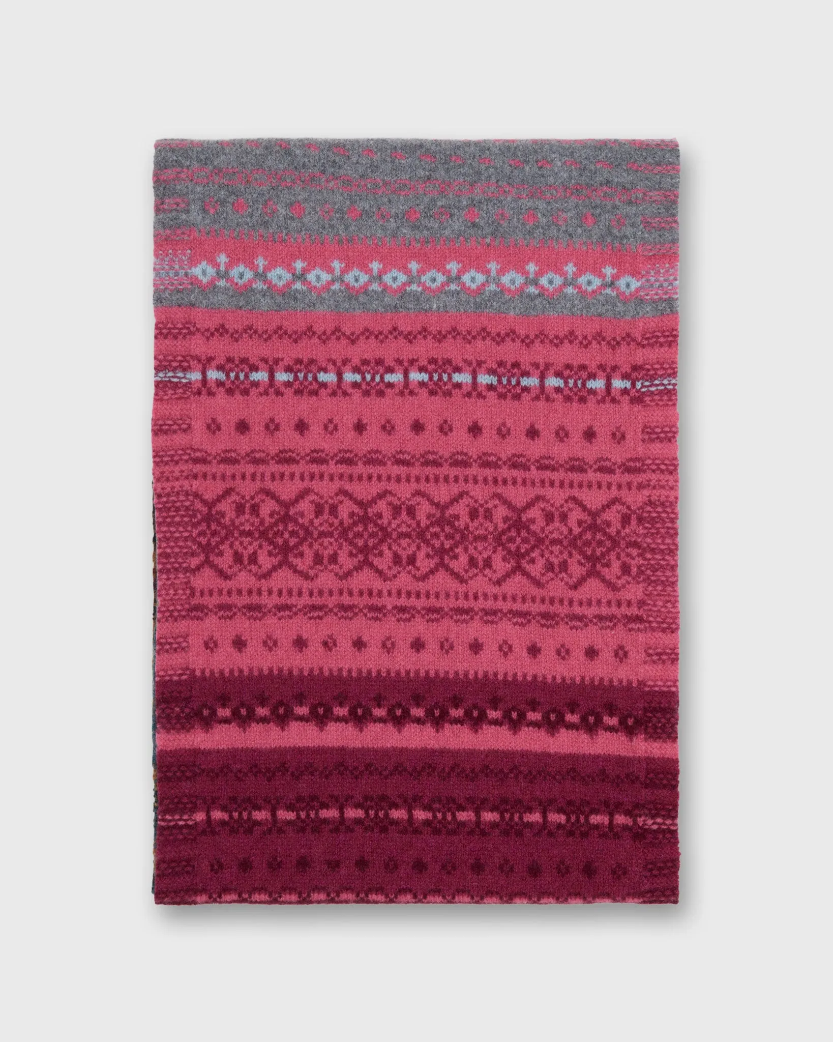 Alloa Fairisle Scarf in Velvet