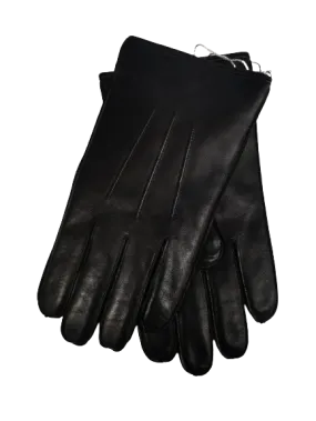 Black Leather Gloves