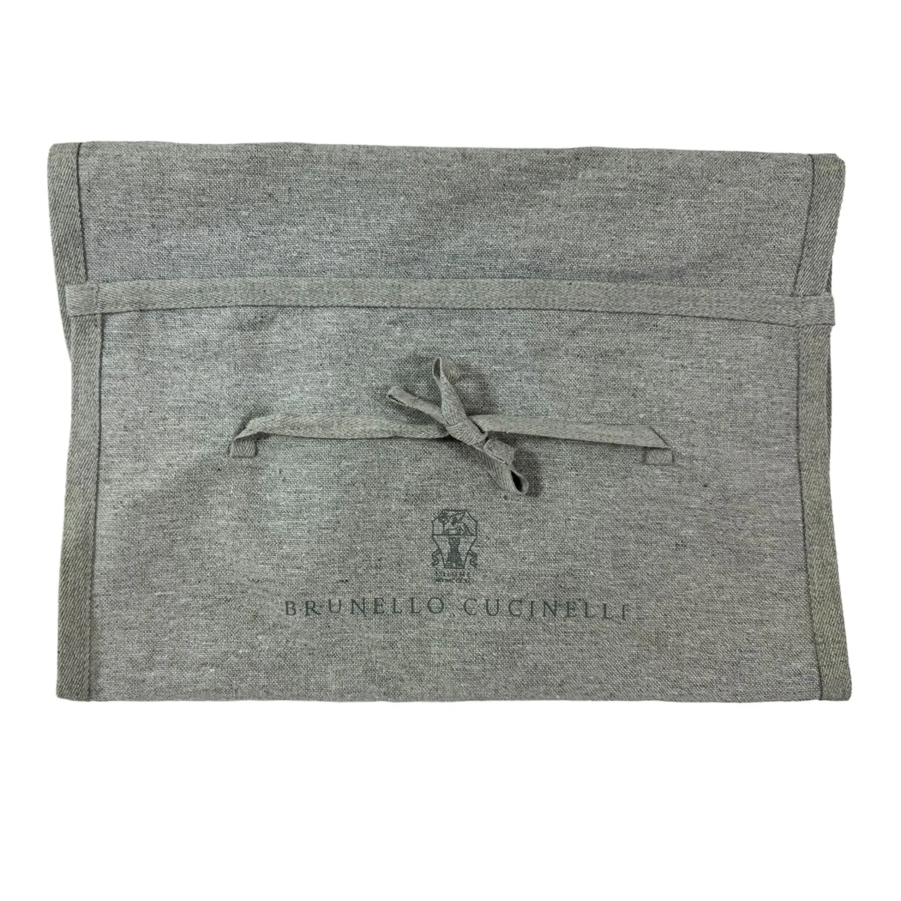 Brunello Cucinelli Linen Scarf Gray Blend - Extra Long Women Shawl