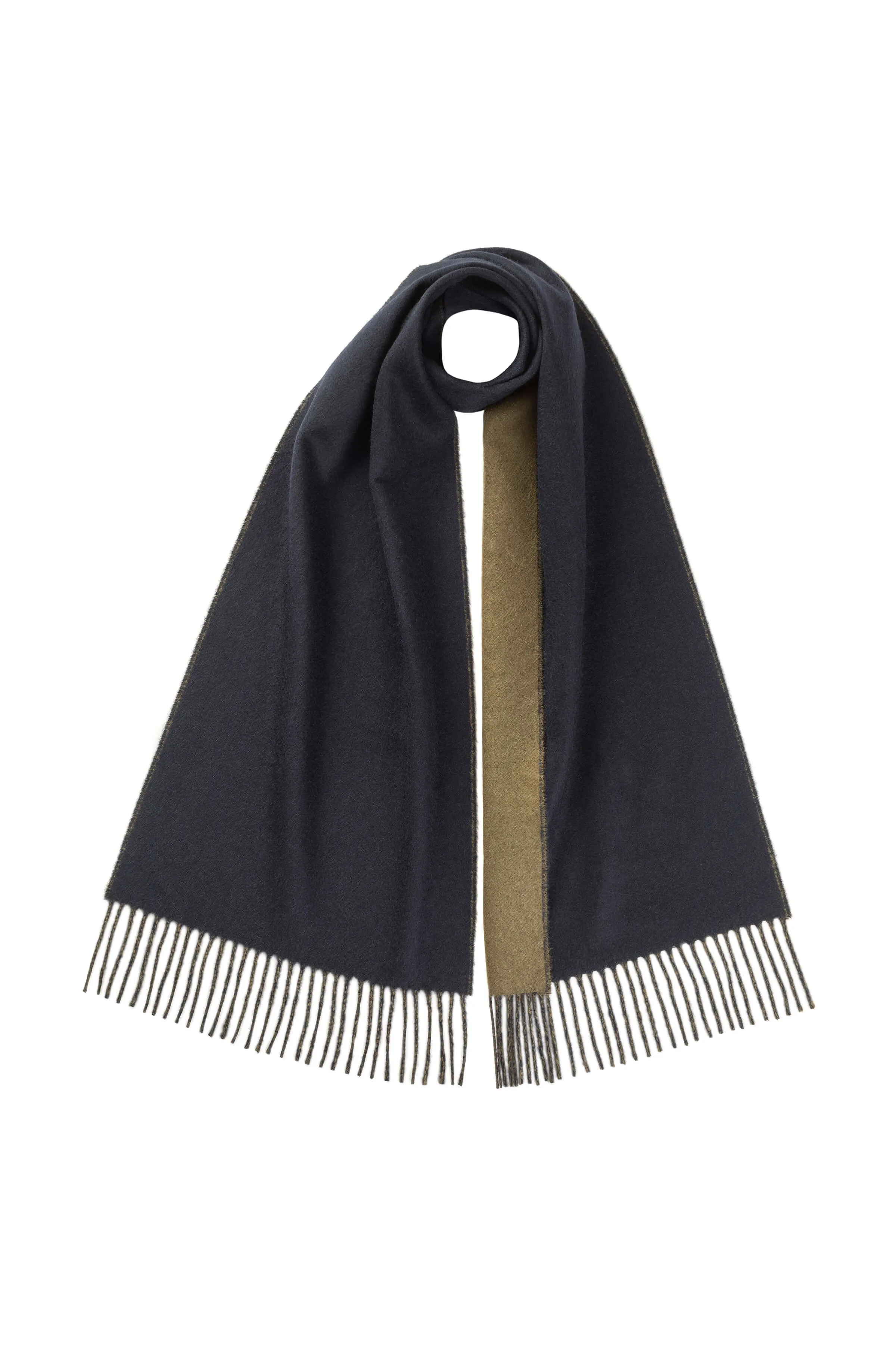 Contrast Cashmere Scarf