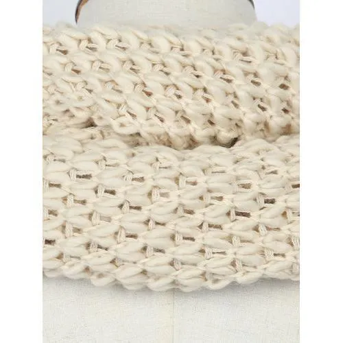 Cream Chunky Hand Knitted Snood