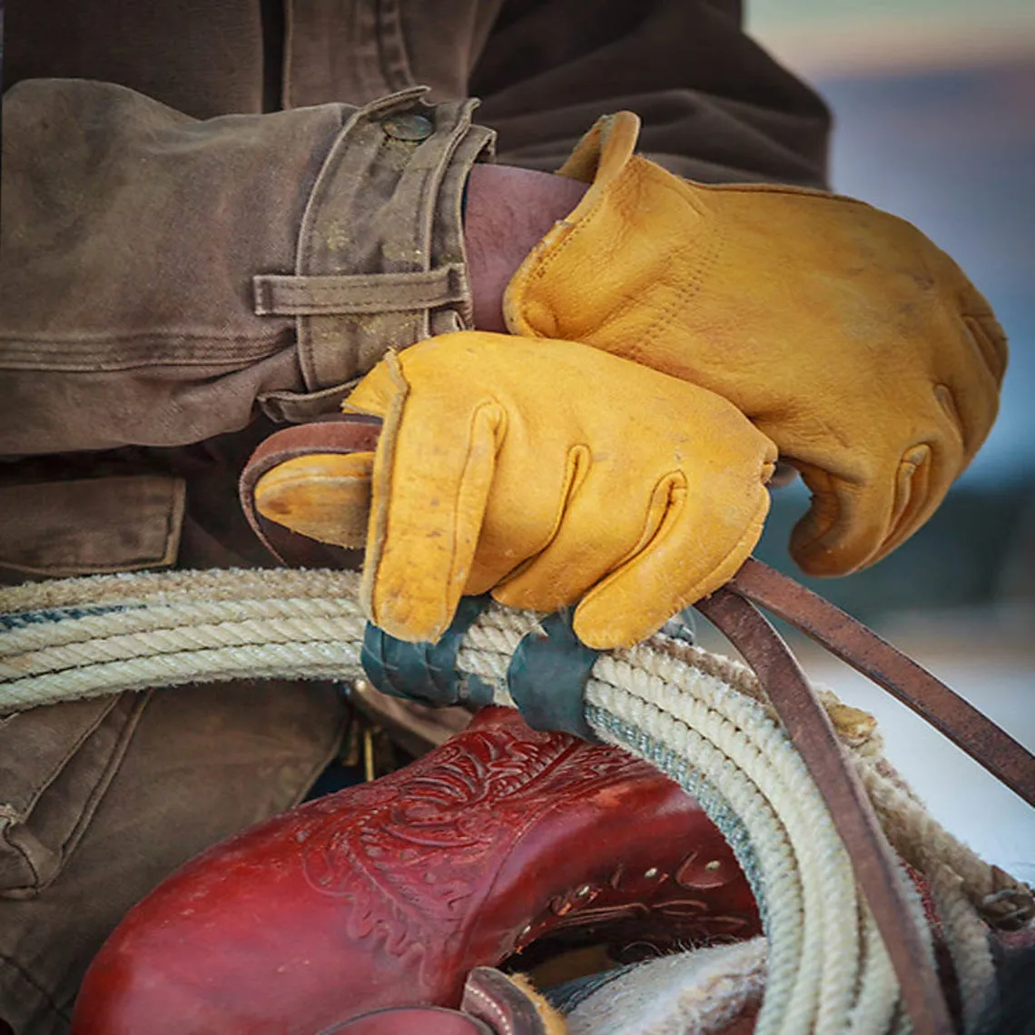 Deerskin Gloves without Lining – Tan