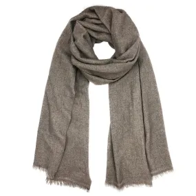 Espresso Handloom Cashmere Scarf