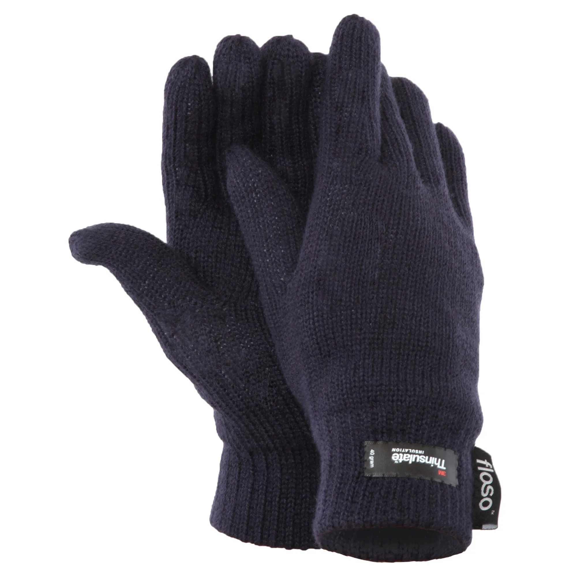 FLOSO Ladies/Womens Thinsulate Thermal Knitted Gloves (3M 40g)