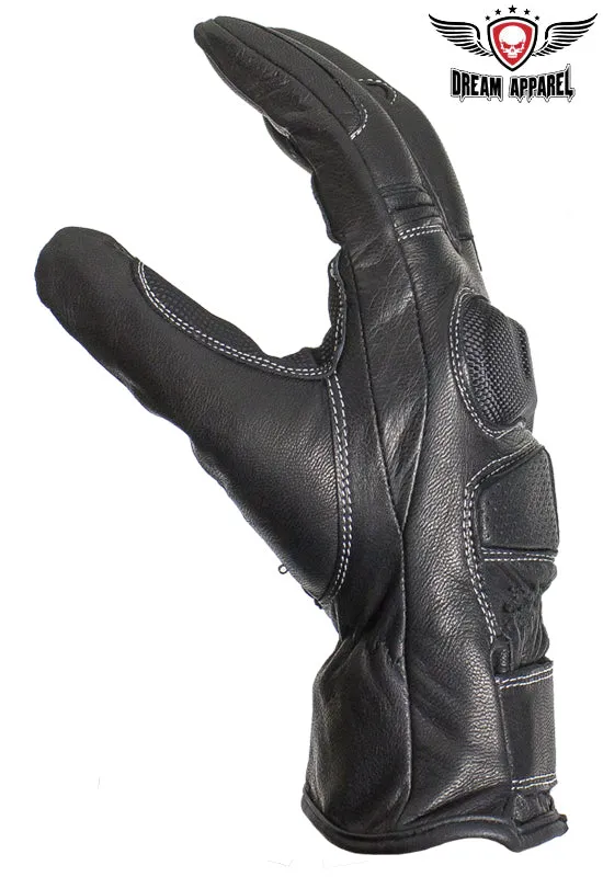 Full Finger Leather Riding Gloves