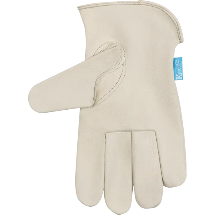 Kinco 392P HydroFlector Cream aquaHIDE Water-Resistant Premium Full Grain Goatskin, Easy-On Keystone Thumb Glove (One Dozen) Cuff