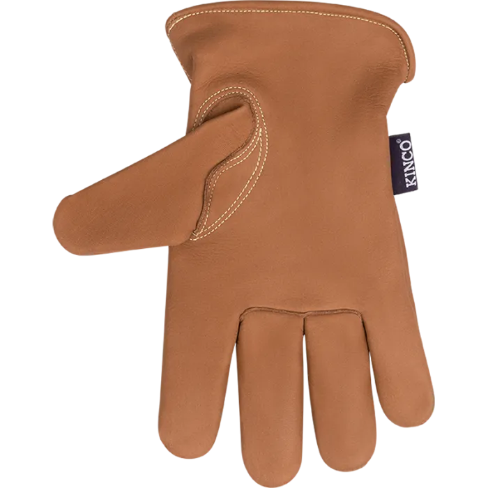 Kinco 6098 OilFlector Premium fortiHIDE Oil-Resistant Full Grain Cowhide, Easy-On Cuff Kevlar Heat-Resistant Thread, Keystone Thumb Glove (One Dozen)