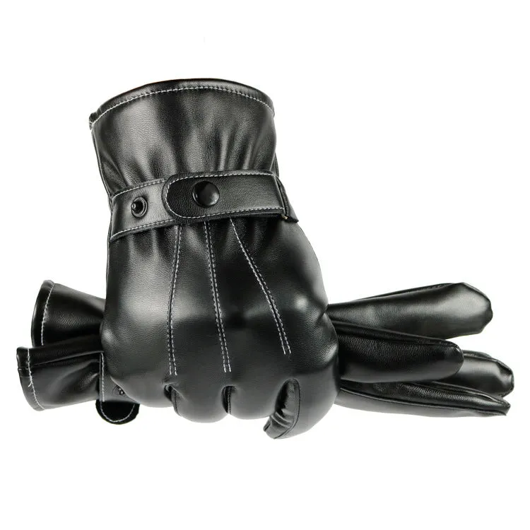 Leather touch gloves-Leather Gloves for Mens -  luxury leather gloves