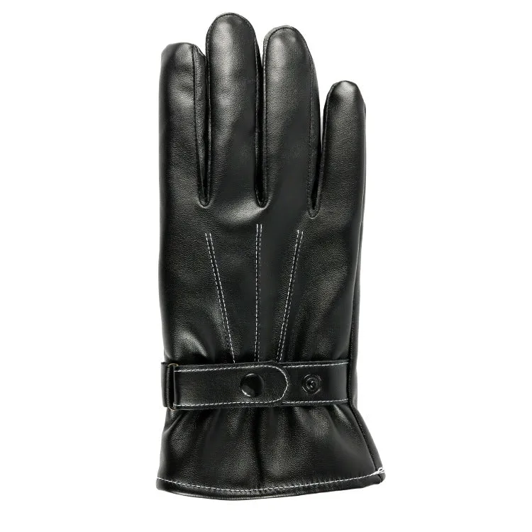 Leather touch gloves-Leather Gloves for Mens -  luxury leather gloves