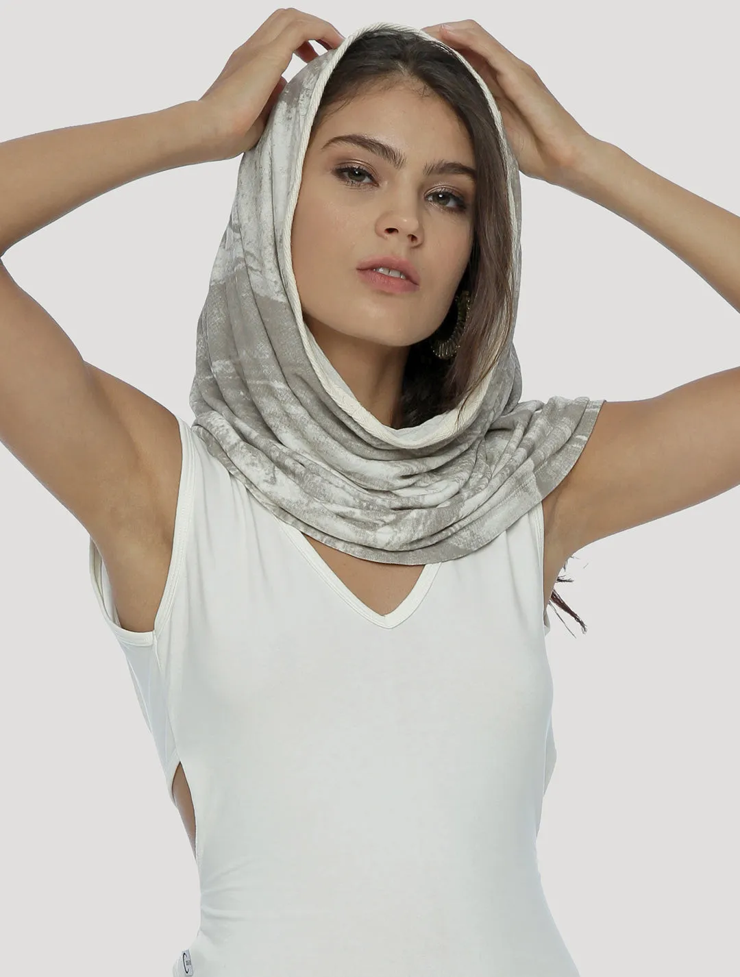 Marble Hooded Neck warmer