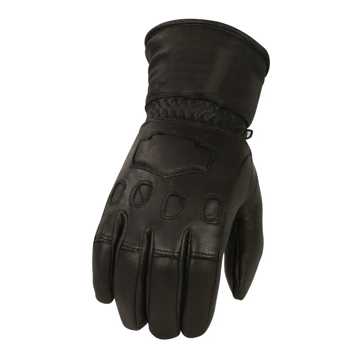 Milwaukee Leather G034 Men's Black Deerskin Leather Thermal Lined