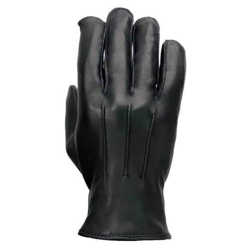 Milwaukee Leather SH875 Men's Black Thermal Lined Deerskin Motorcycle Hand Gloves W/ Snap Wrist Closure