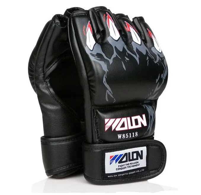 MMA boxing gloves / extension wrist leather / MMA half fighting Boxing Gloves/Competition Training Gloves