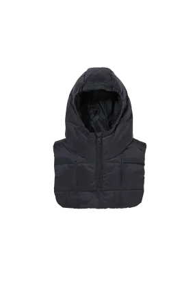 SNOWSHORT Absolute Black - Hooded Neckwarmer