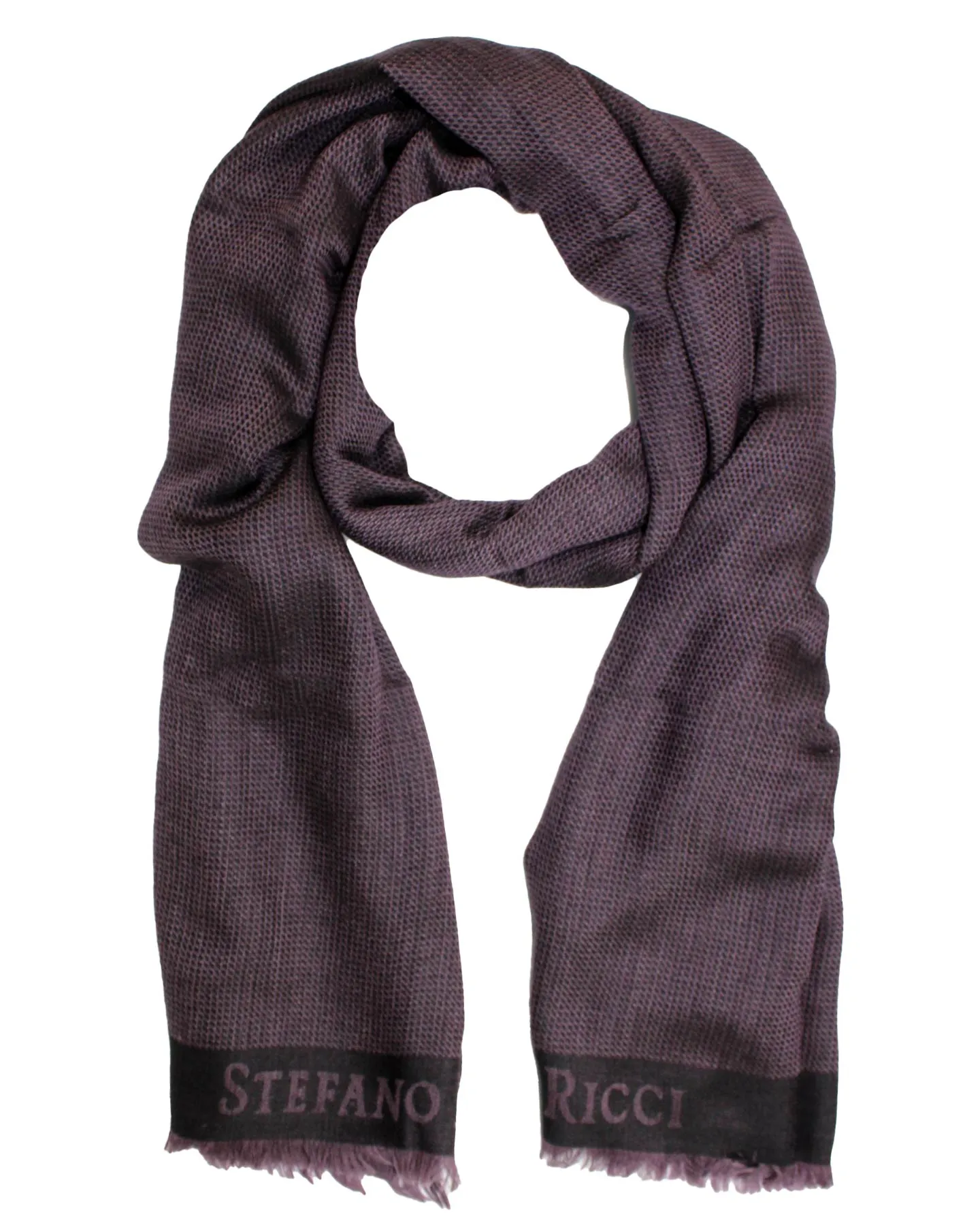 Stefano Ricci Scarf Dusk Purple - Luxury Cashmere Silk Men Shawl SALE