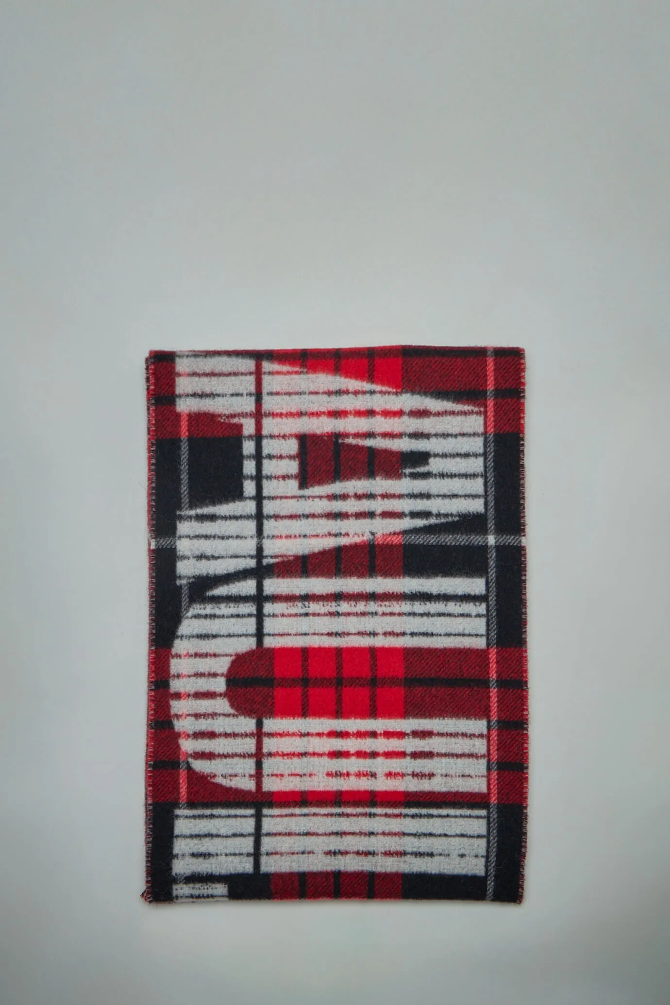 Tartan Wool Scarf with ''Gaultier '' Logo