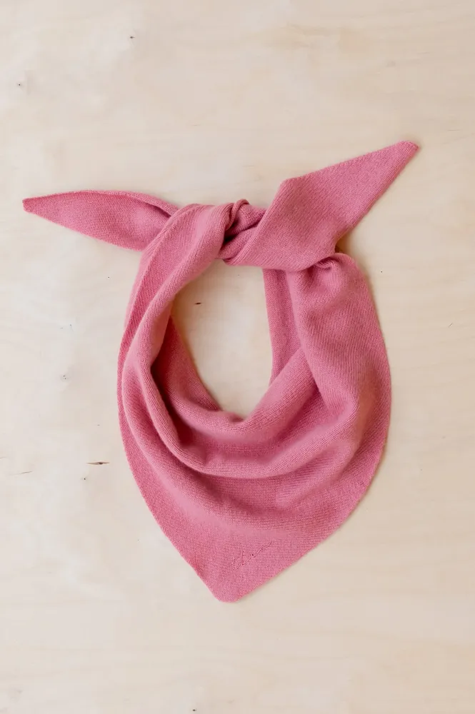 TBCo Merino Pink Triangle Scarf