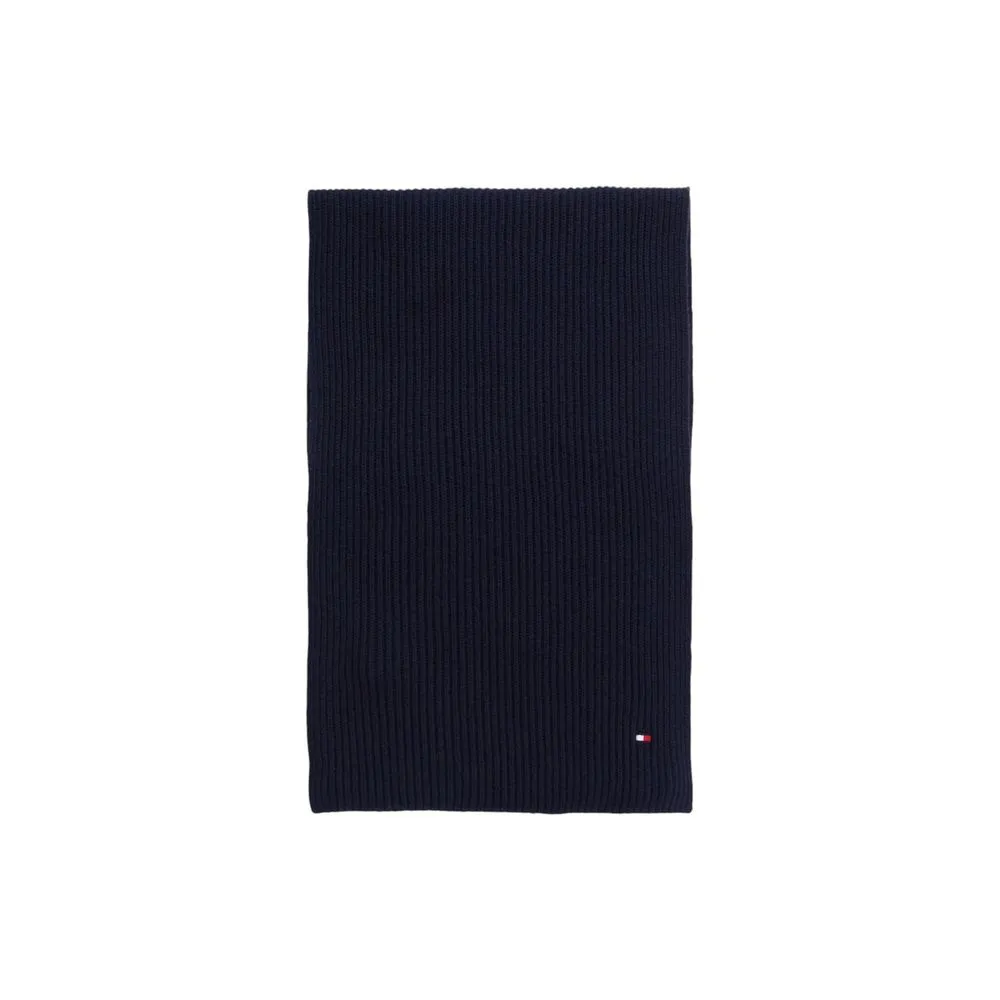 Tommy Hilfiger Blue Cotton Scarf