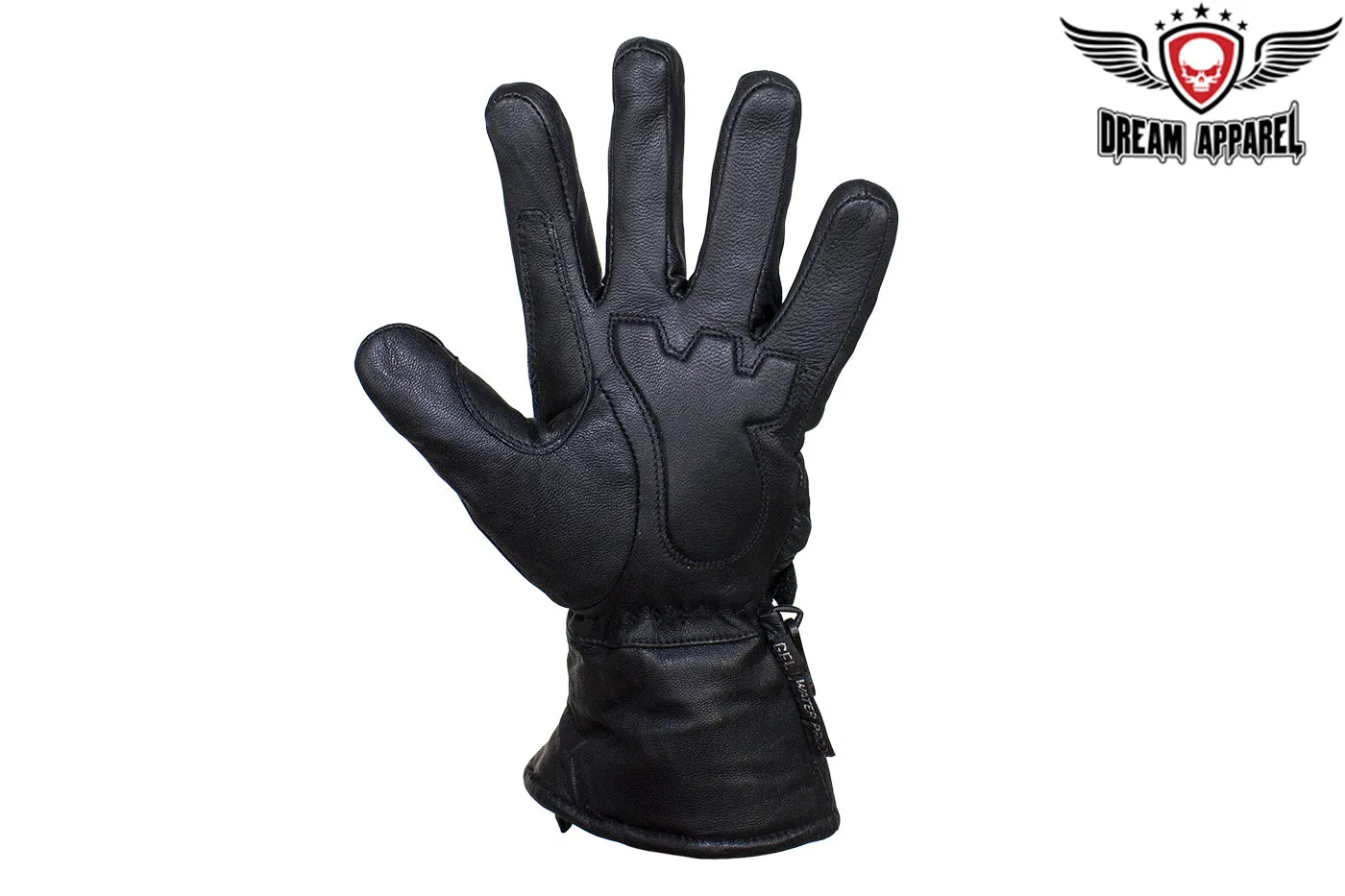 Waterproof Reflective Nappa Leather Riding Gloves