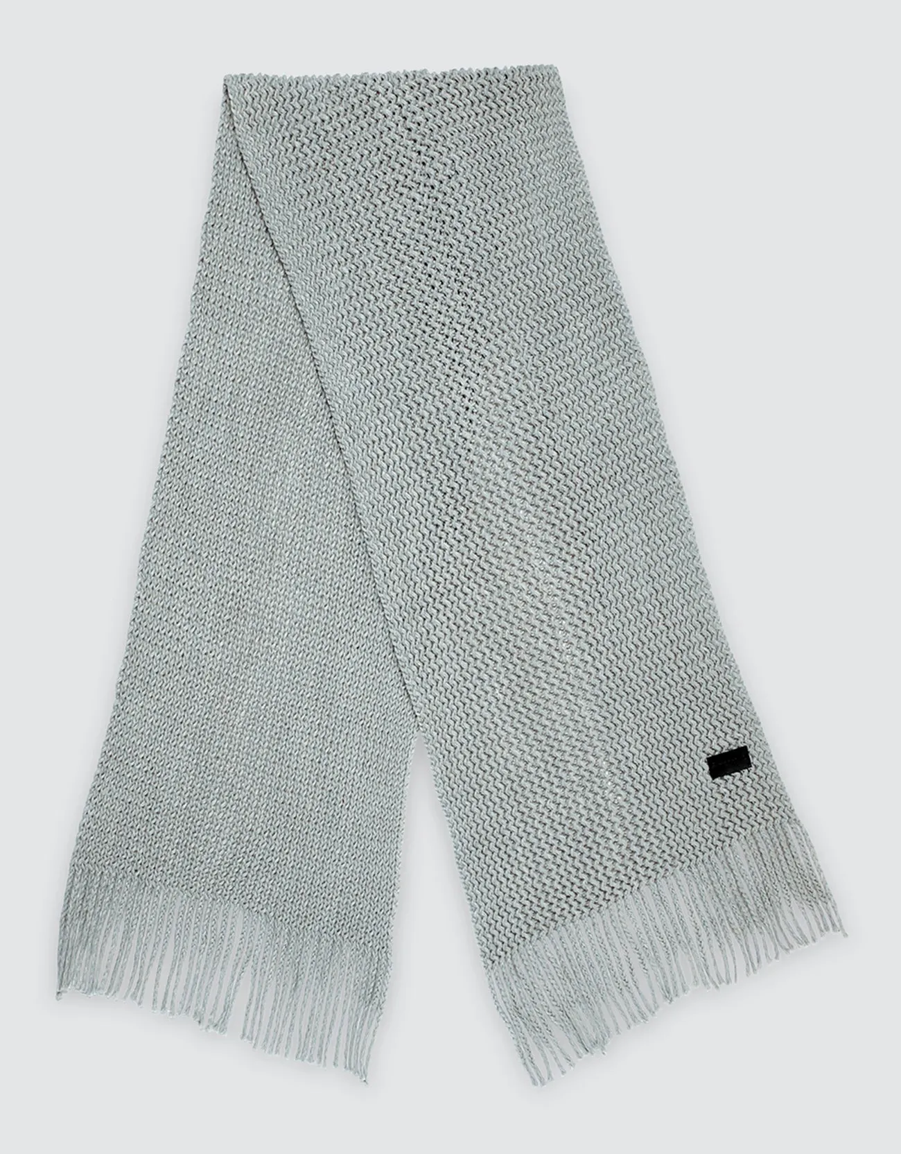 Wide Knit Ribbed Scarf