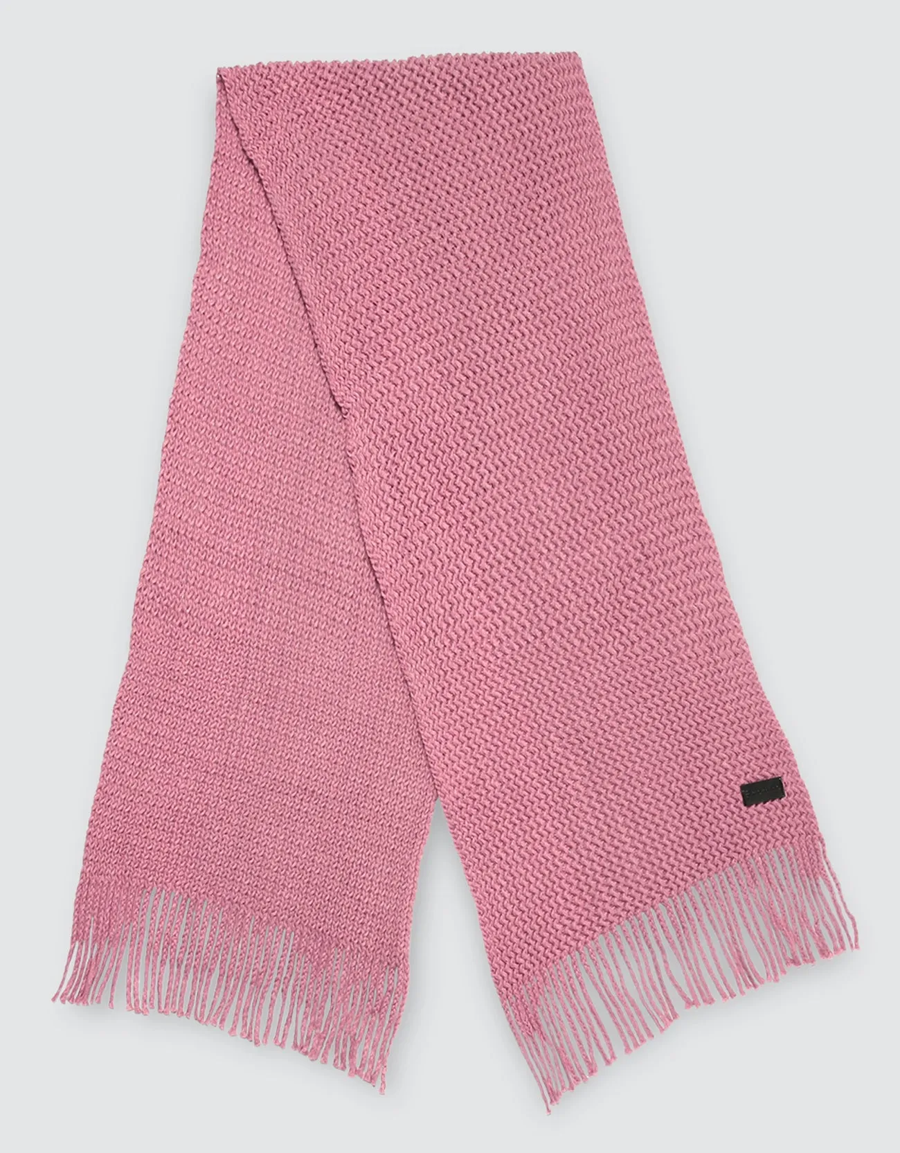 Wide Knit Ribbed Scarf