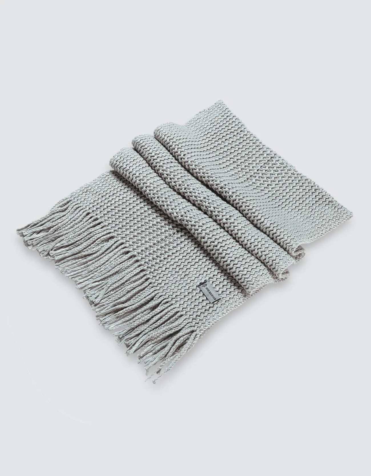 Wide Knit Ribbed Scarf