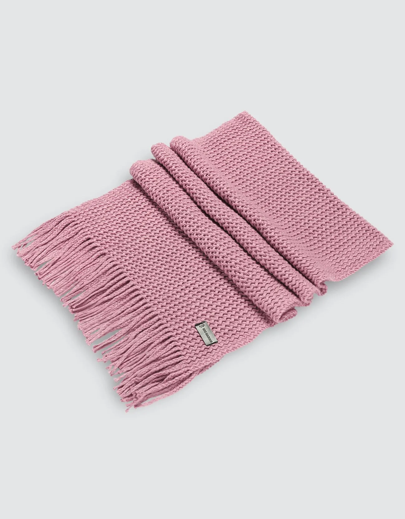 Wide Knit Ribbed Scarf