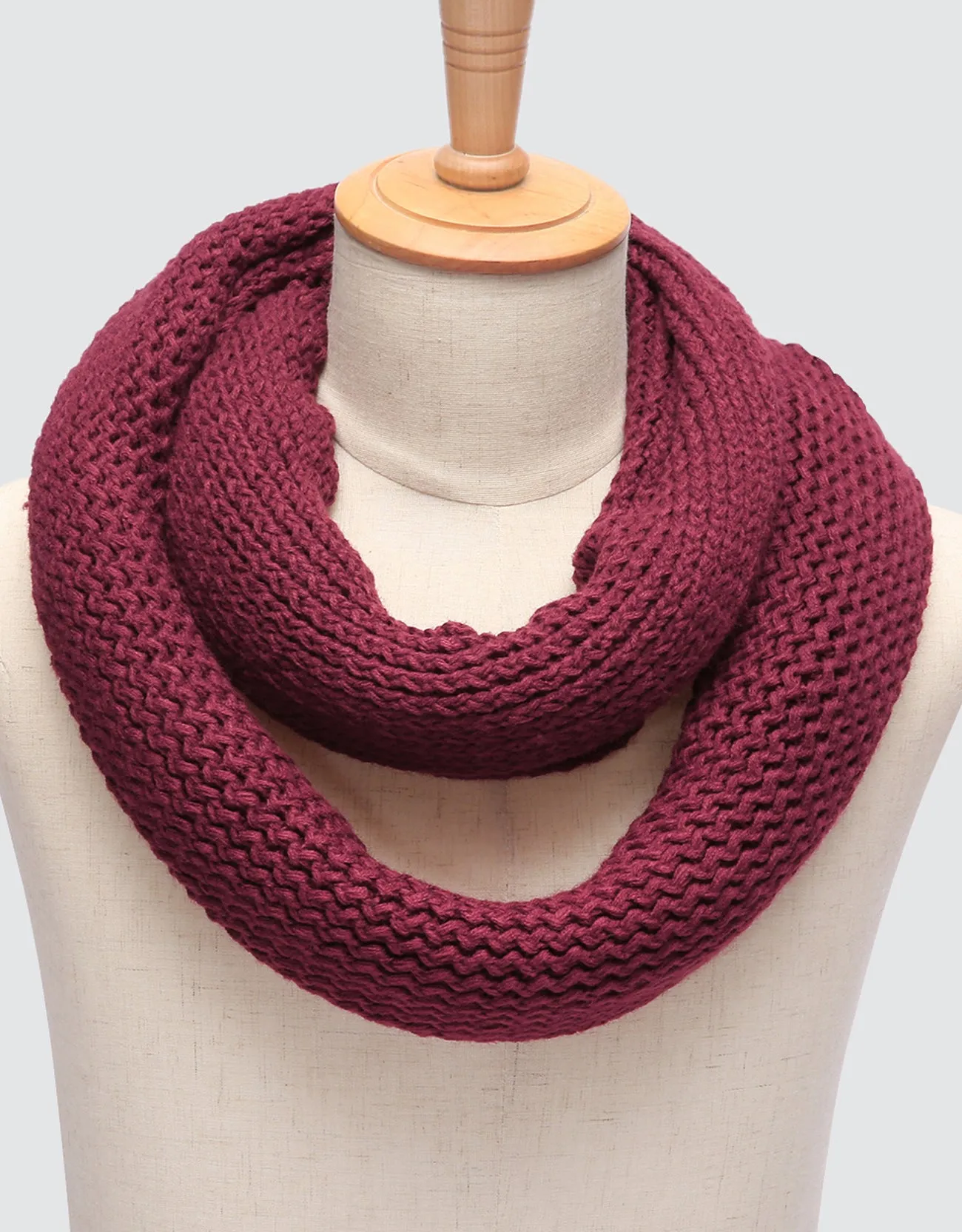 Wide Knit Ribbed Scarf