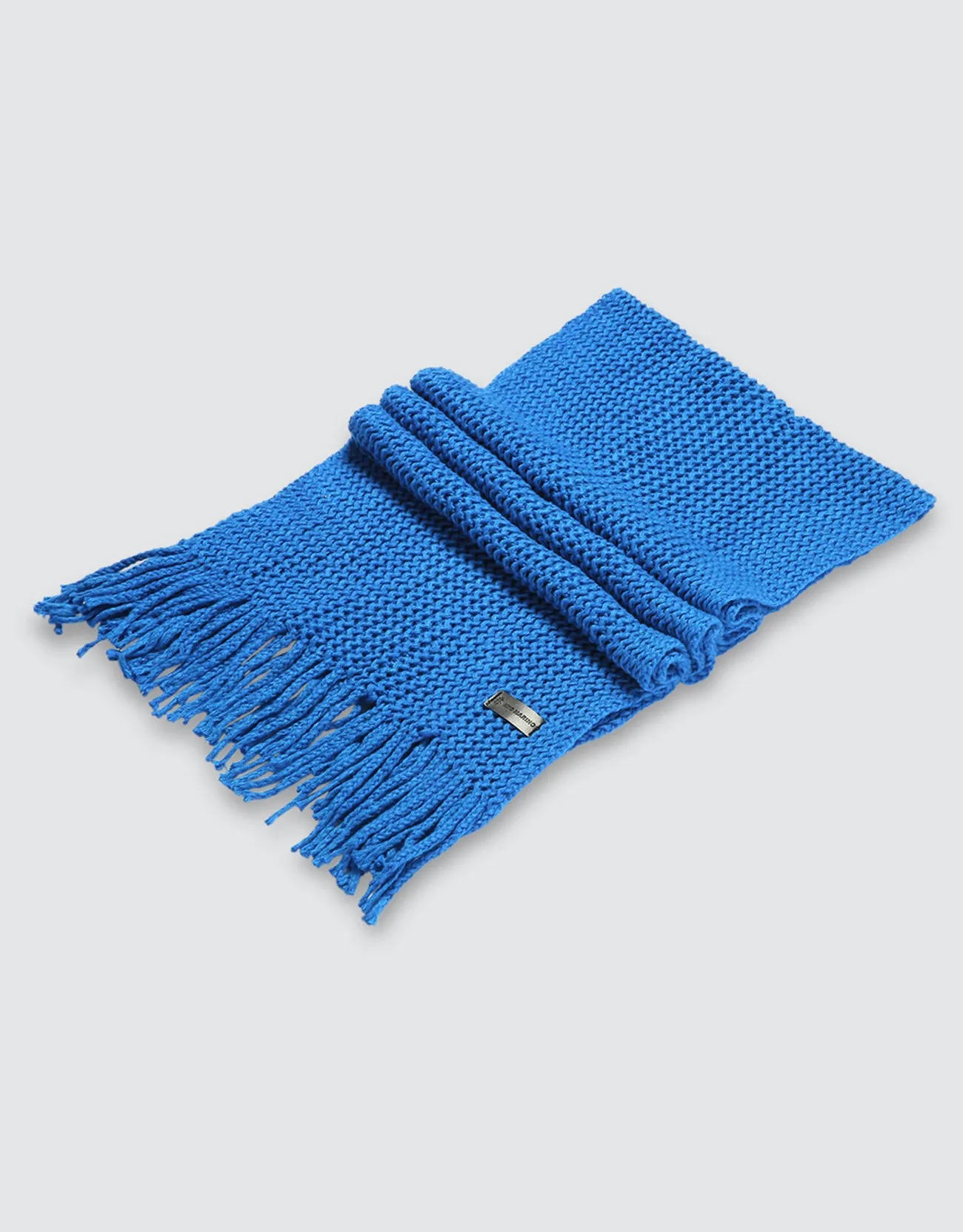 Wide Knit Ribbed Scarf