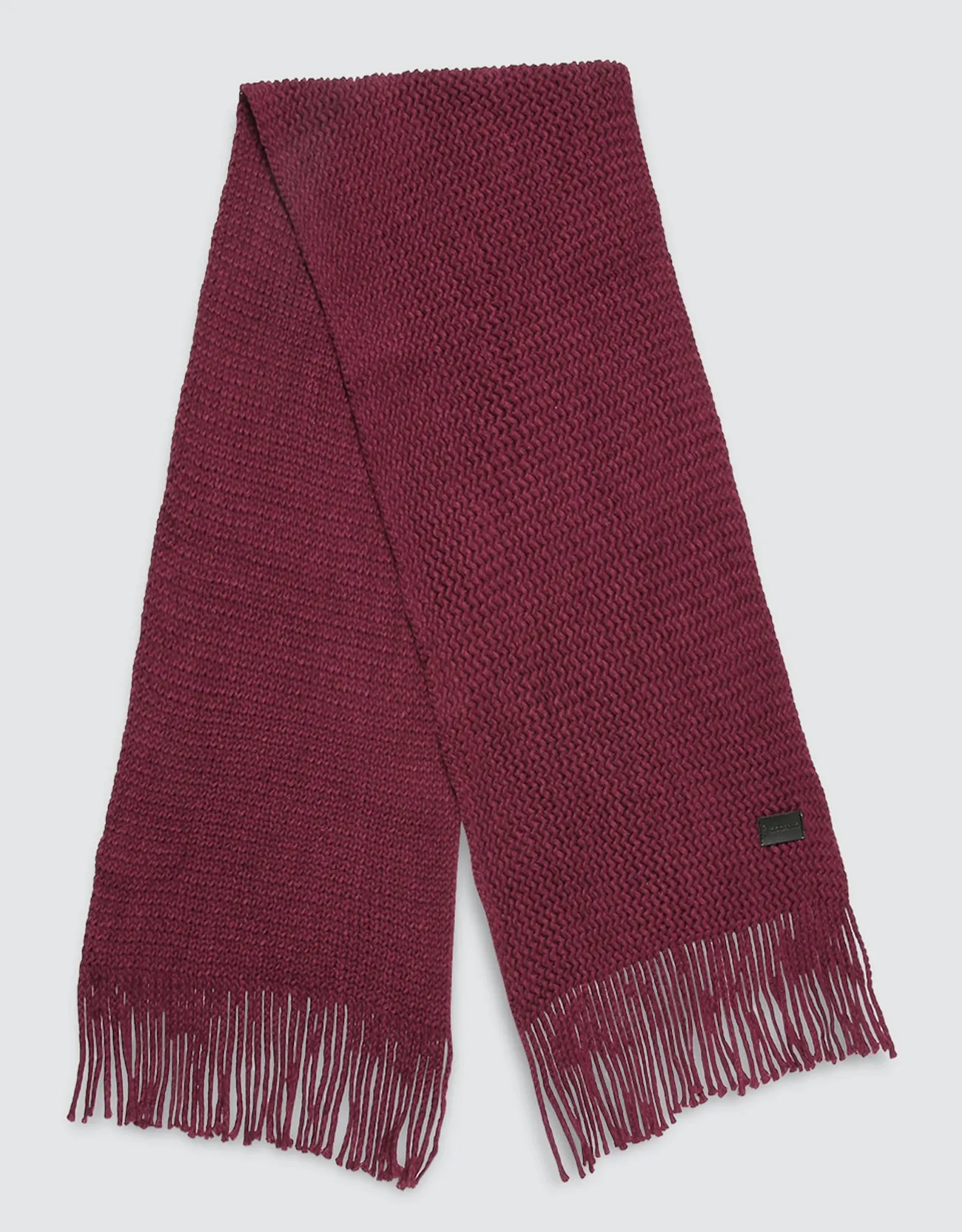 Wide Knit Ribbed Scarf